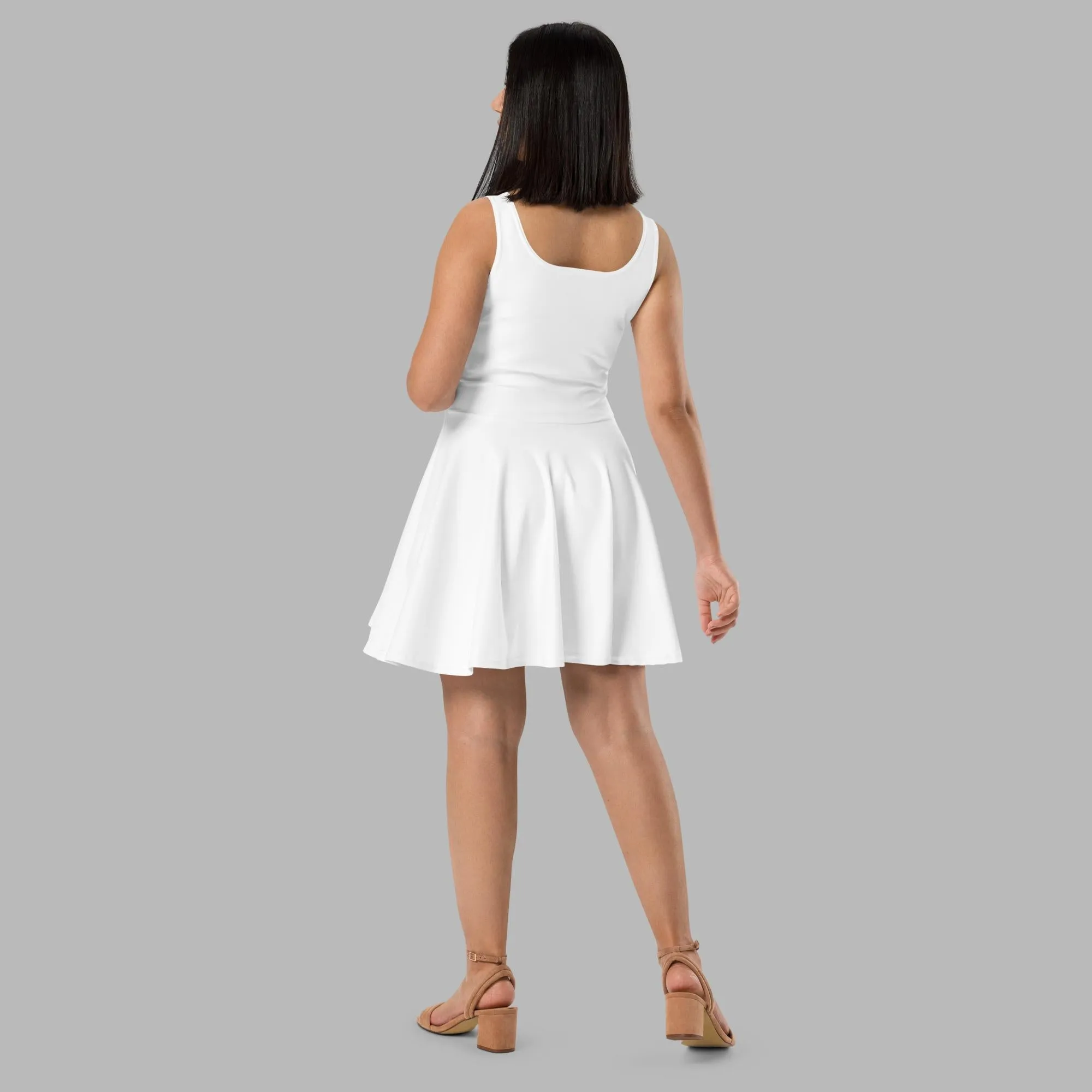 Skater Dress - White