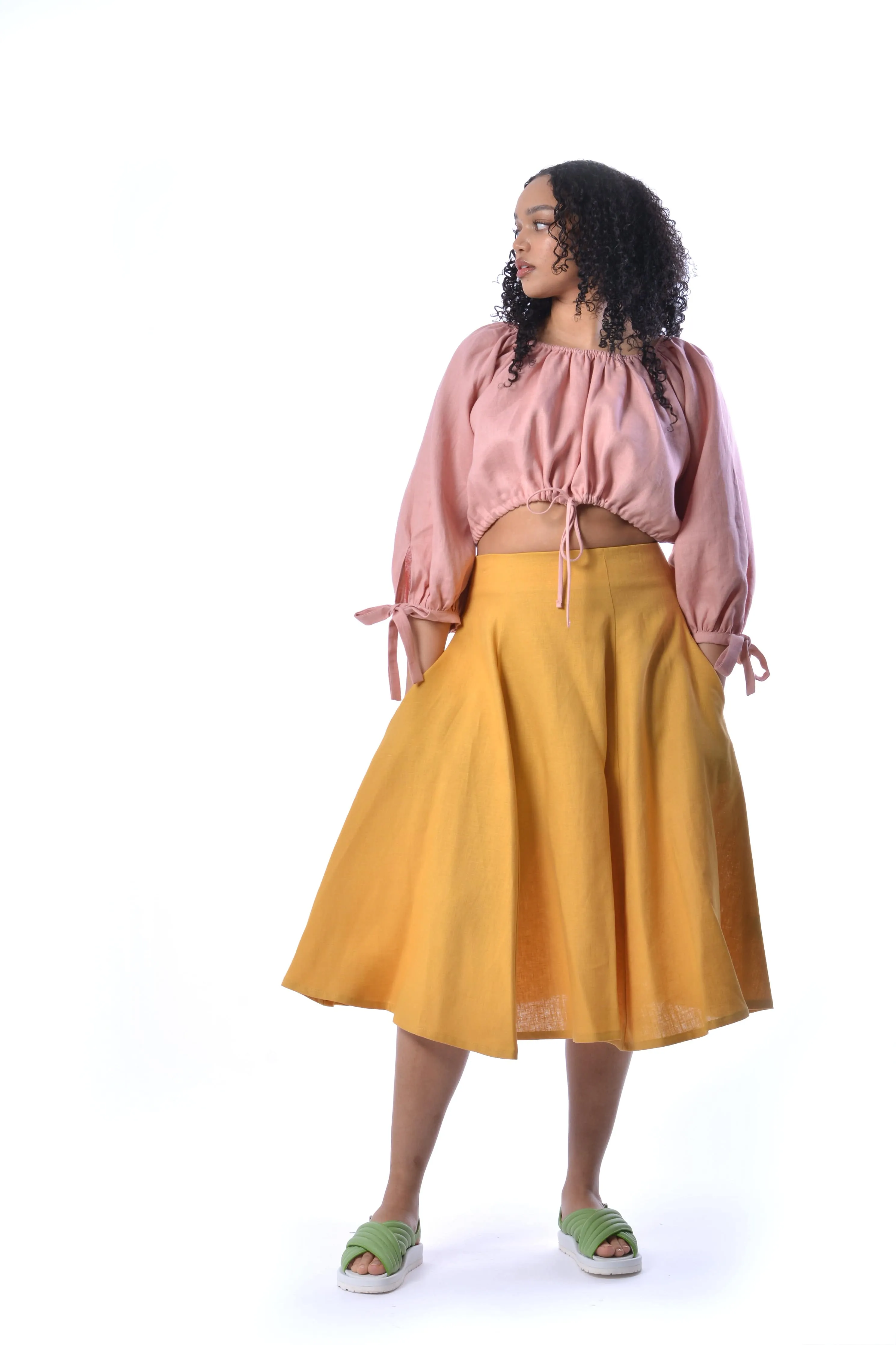 Sunshine Linen Berkley Skirt