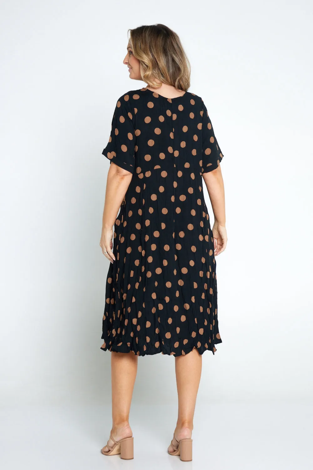 Waterhouse Dress - Brown/Black Spot