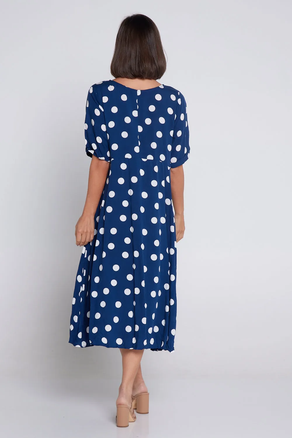 Waterhouse Dress - Navy Spot