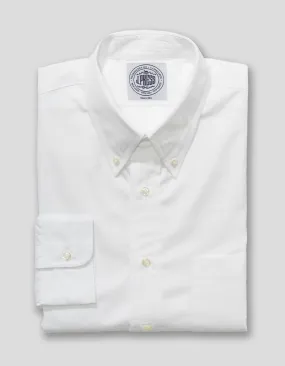 WHITE BROADCLOTH DRESS SHIRT