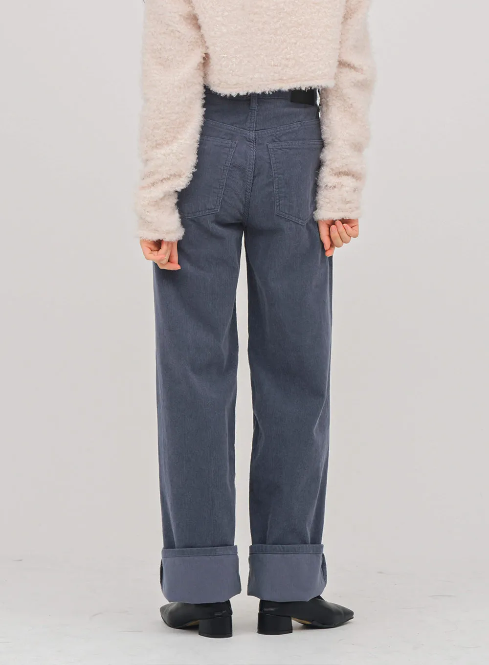 Wide Leg Corduroy Pants D3