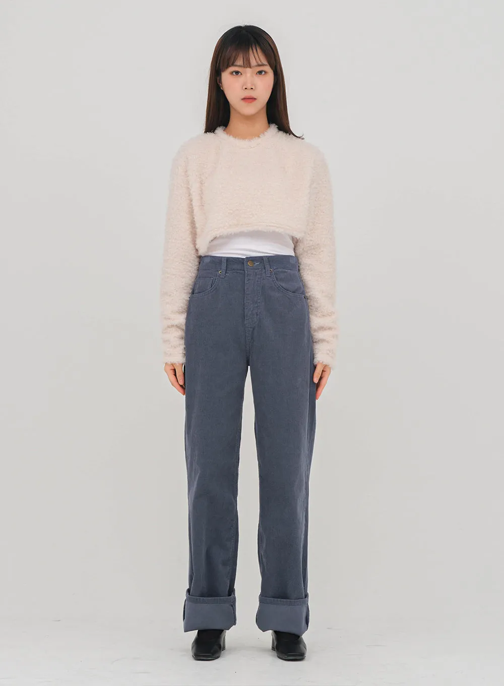 Wide Leg Corduroy Pants D3