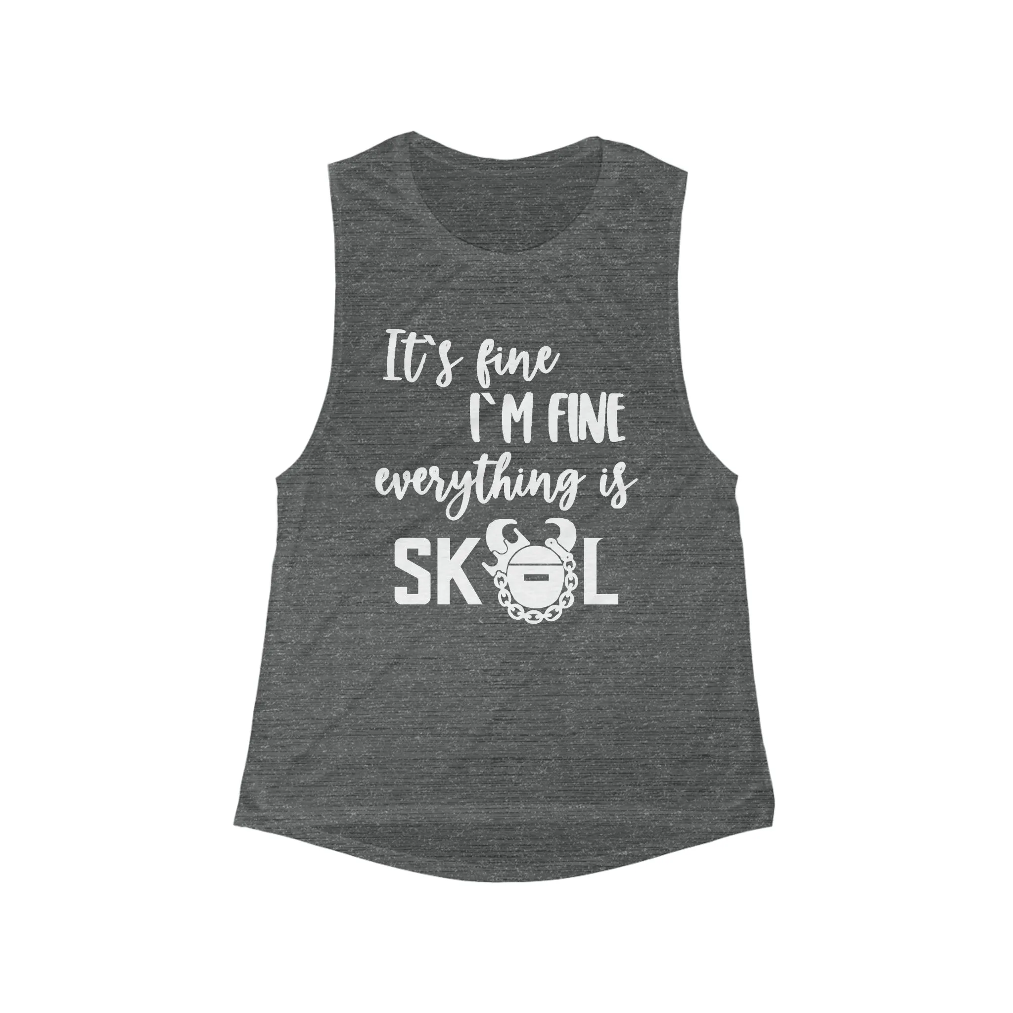 Women's Flowy Scoop Muscle Tank - It's Fine