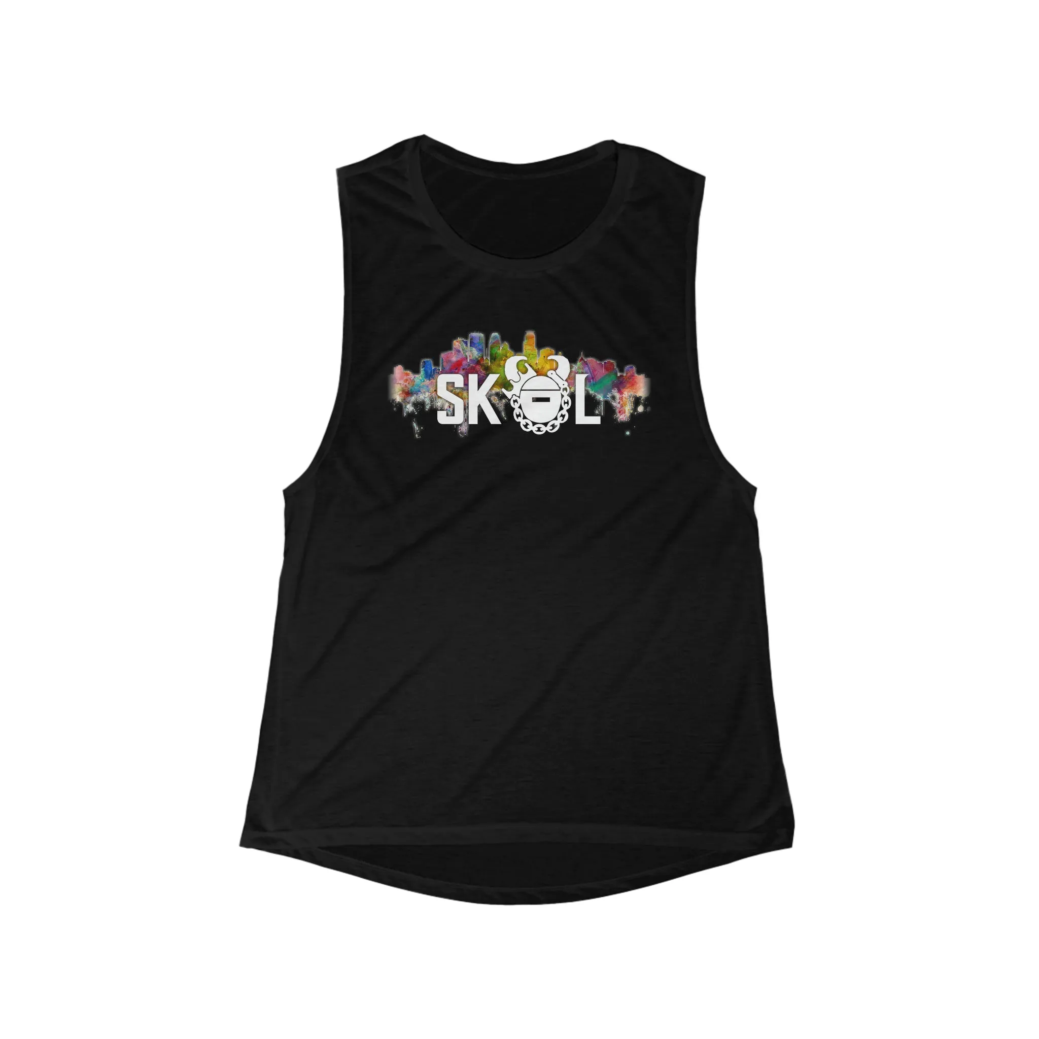 Women's Flowy Scoop Muscle Tank - Skyline