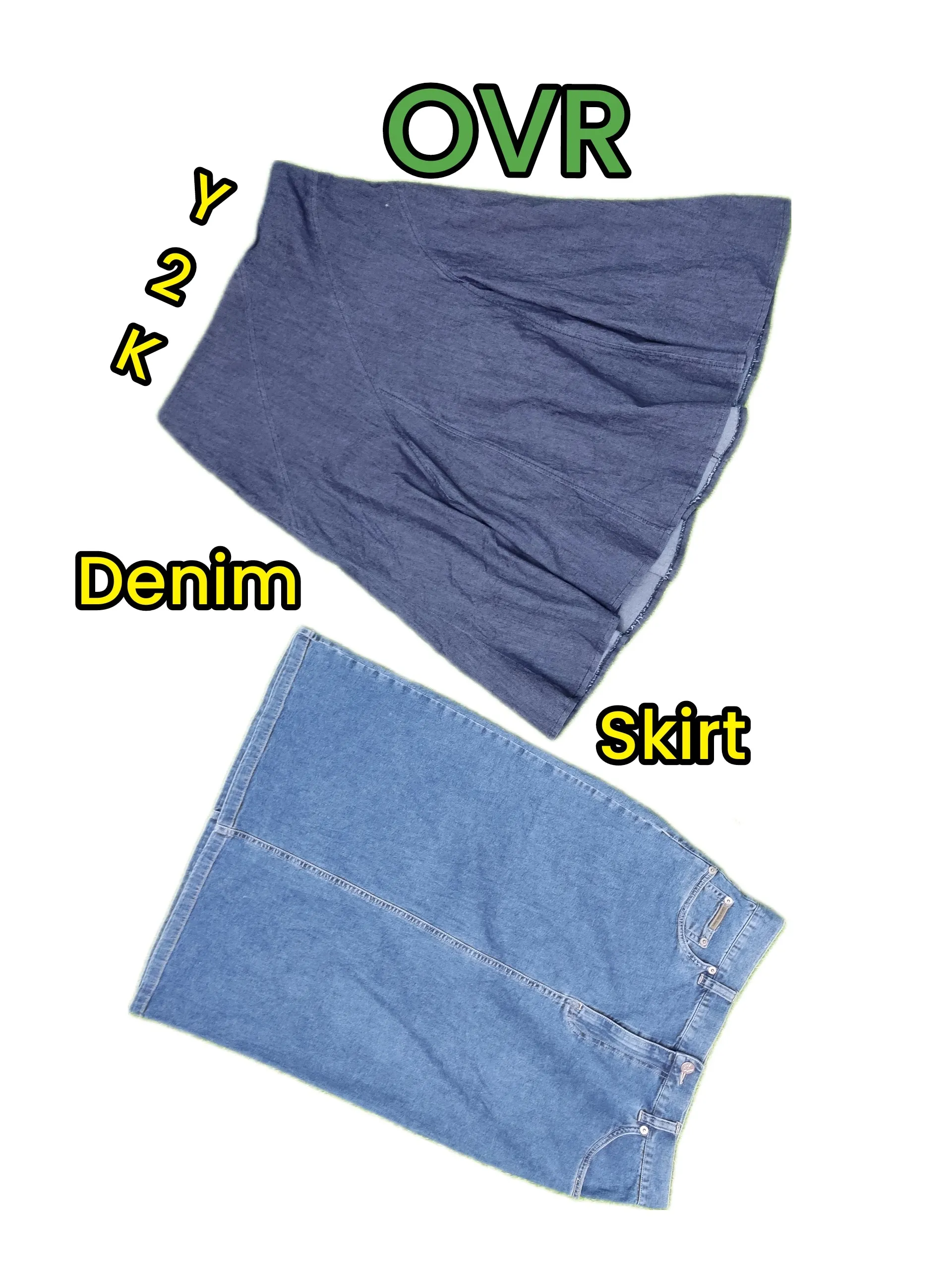 Y2K Denim Full Skirt 06 pcs